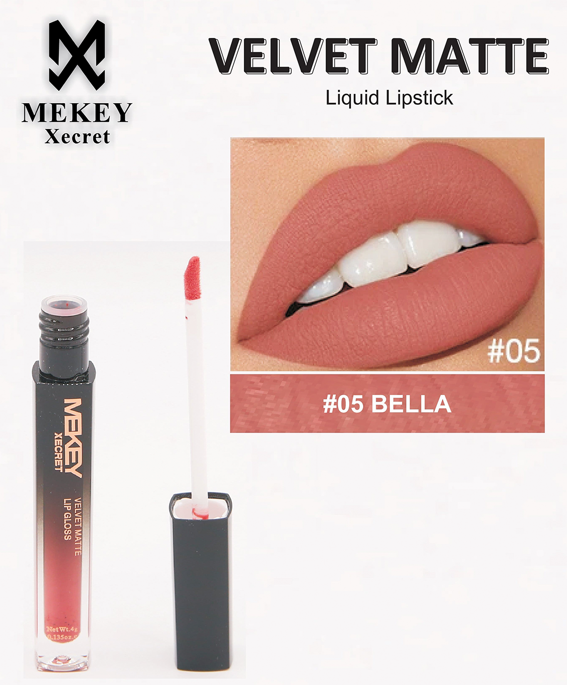 Bella liquid lip Stick Mekeyxecret
