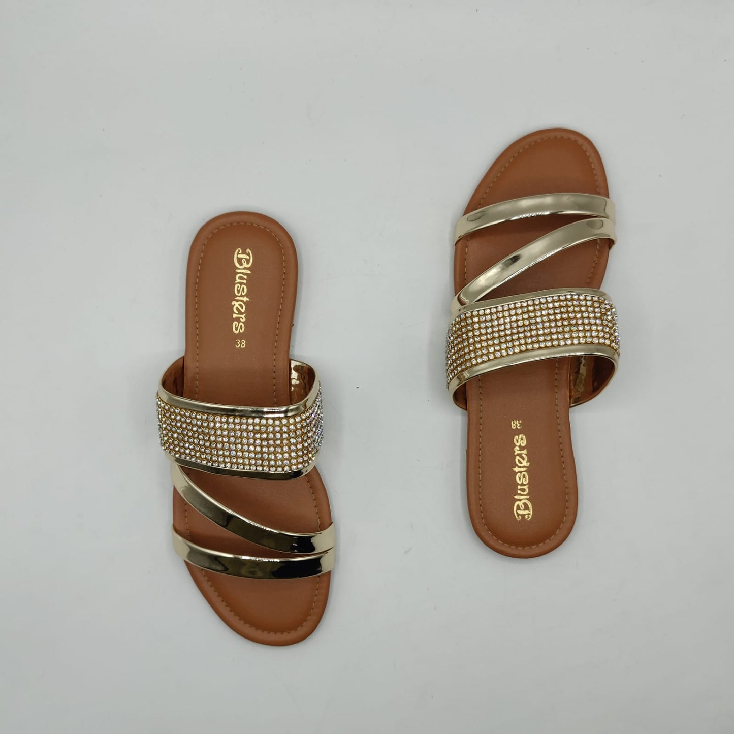 Shining Stripes Slides A69