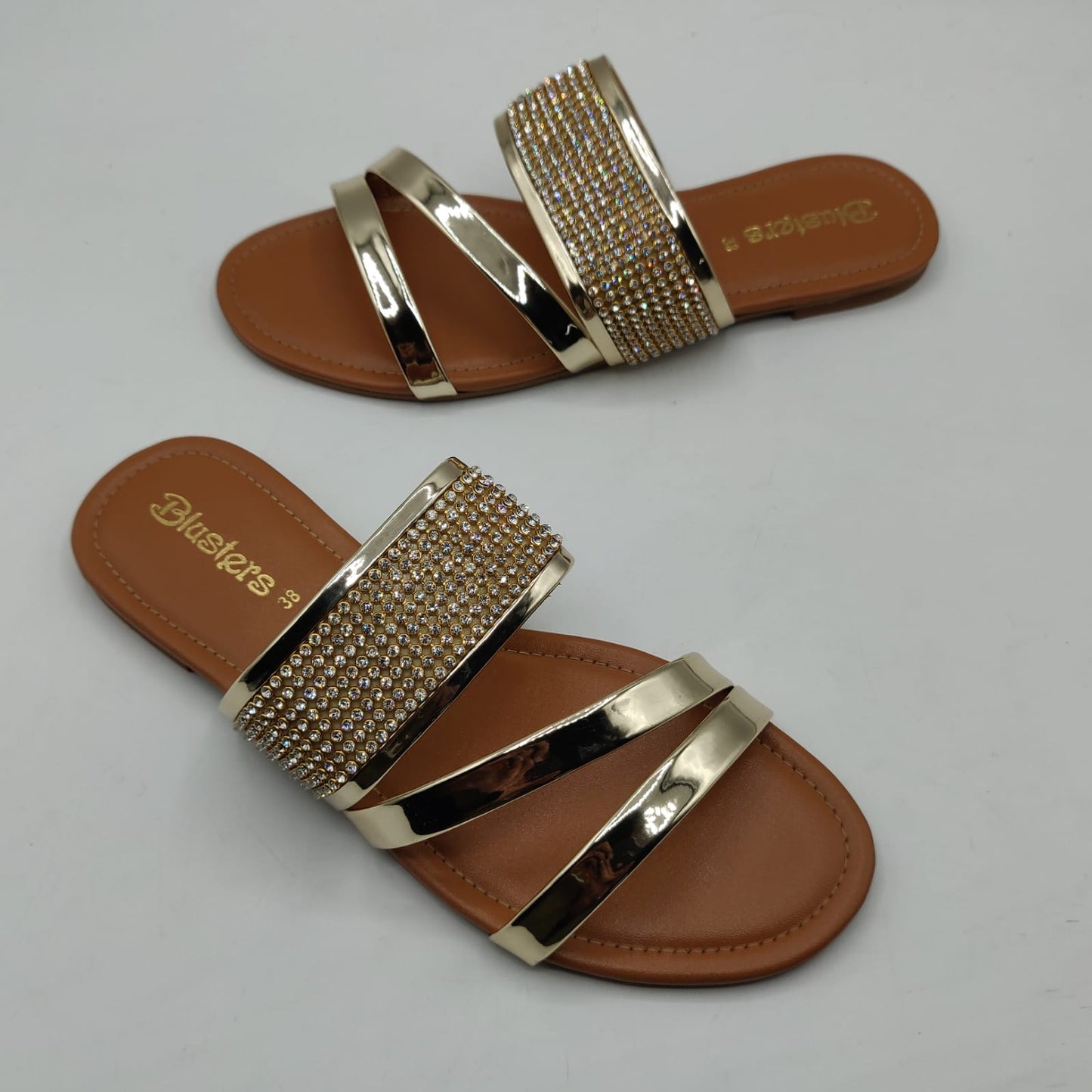Shining Stripes Slides A69