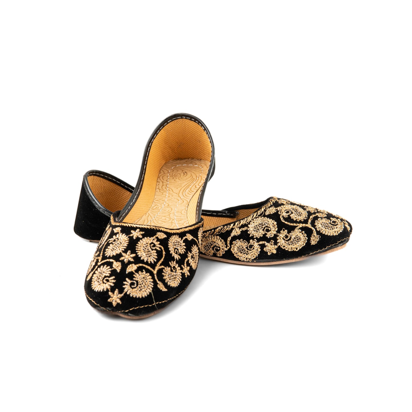 Women Golden Stitched Traditional Khussa