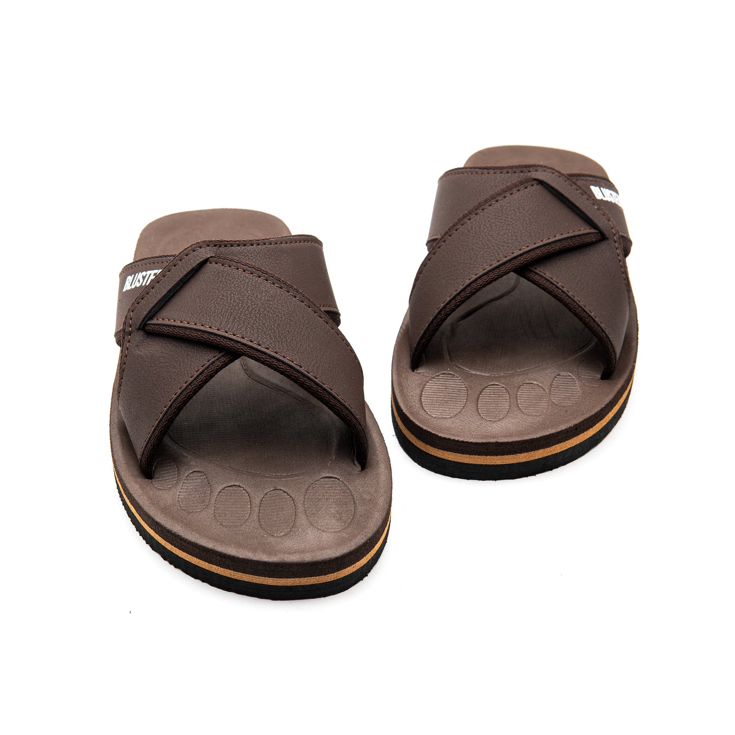 Brown Styled Comfy Slippers