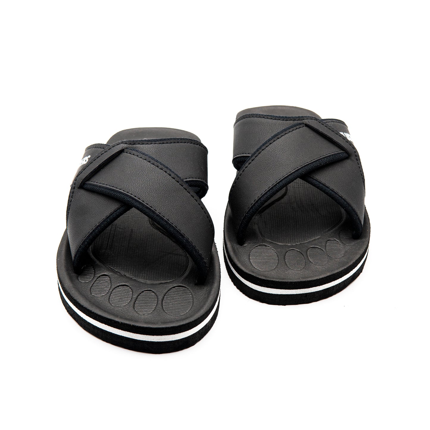 Black Double Styled Comfy Slippers