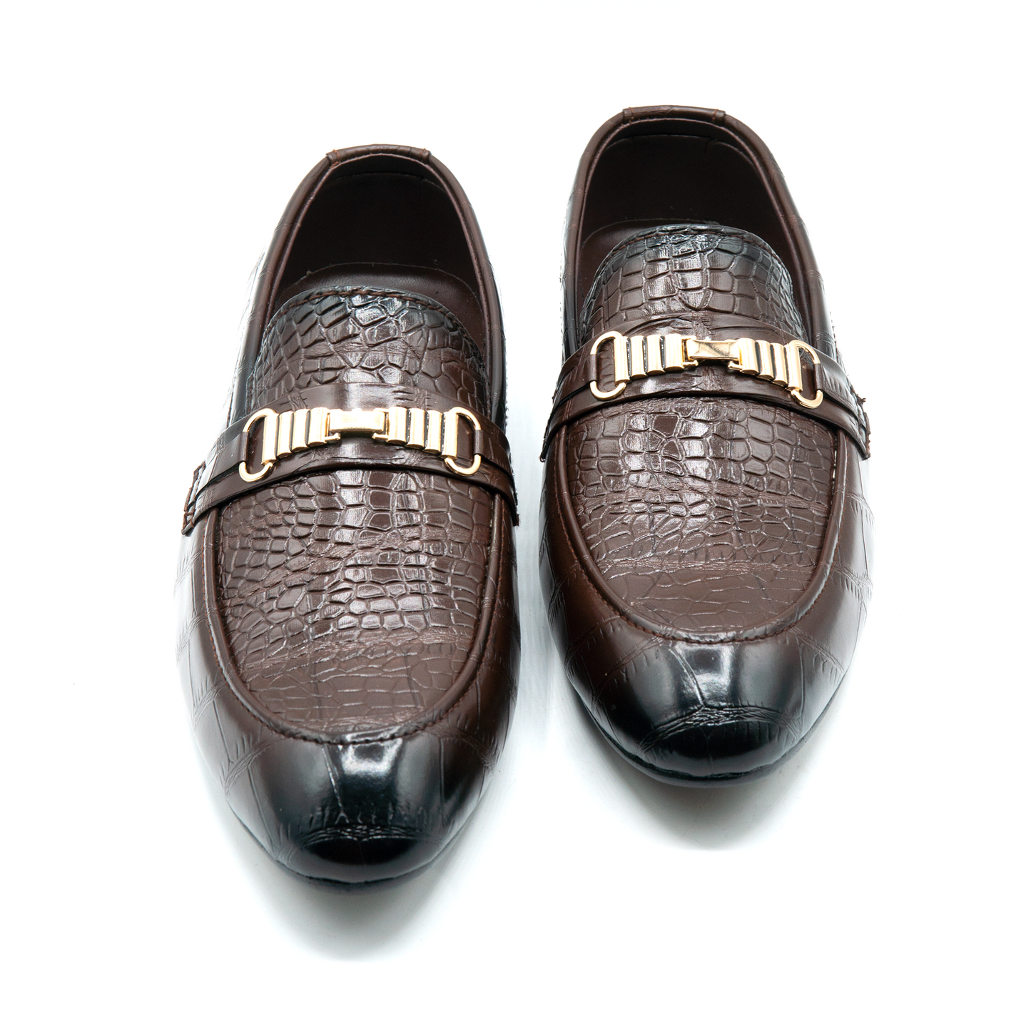 Men Brown Imported Synthetic Leather Shoes