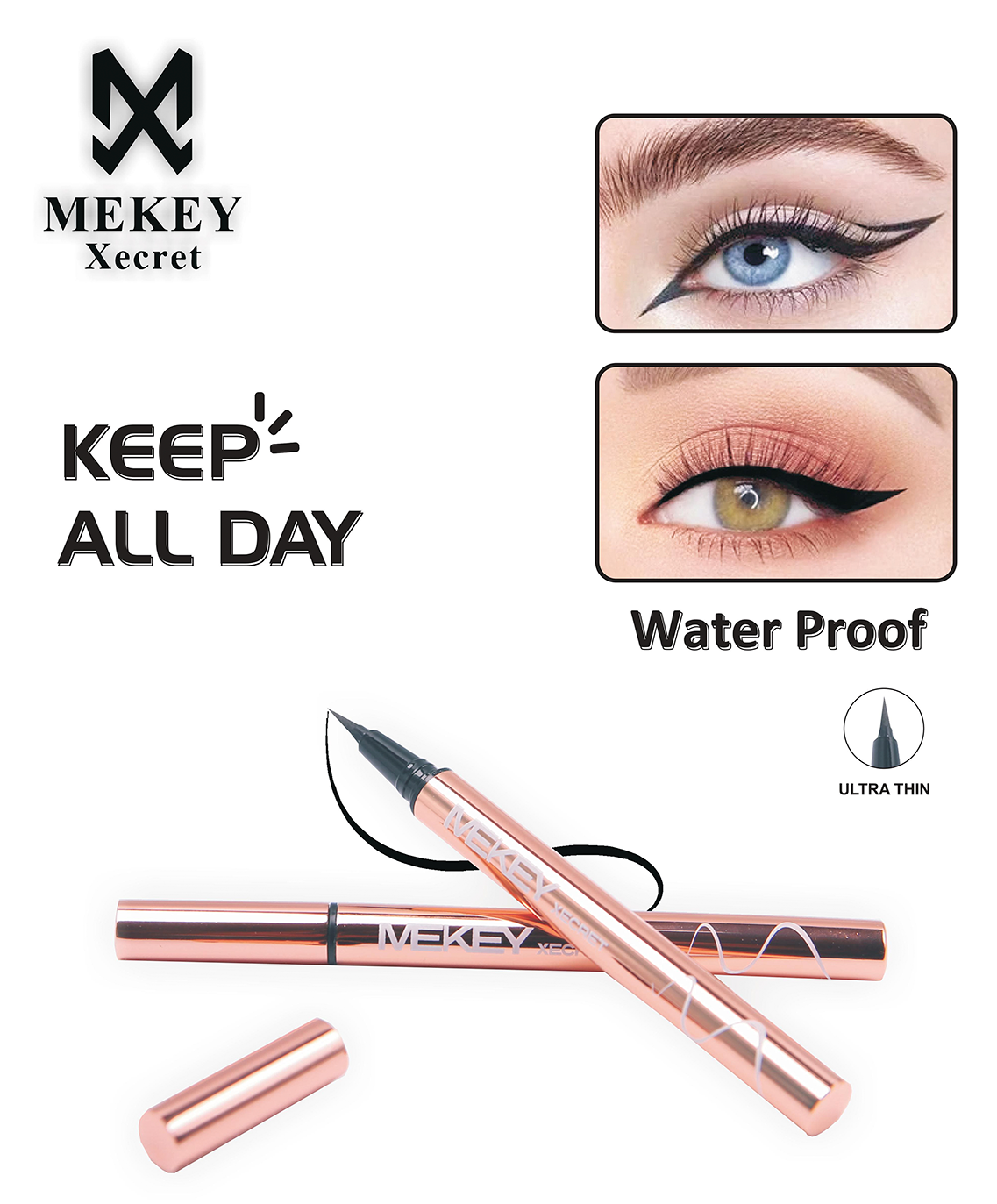 Mekeyxecret Waterproof Eye Liner Pen