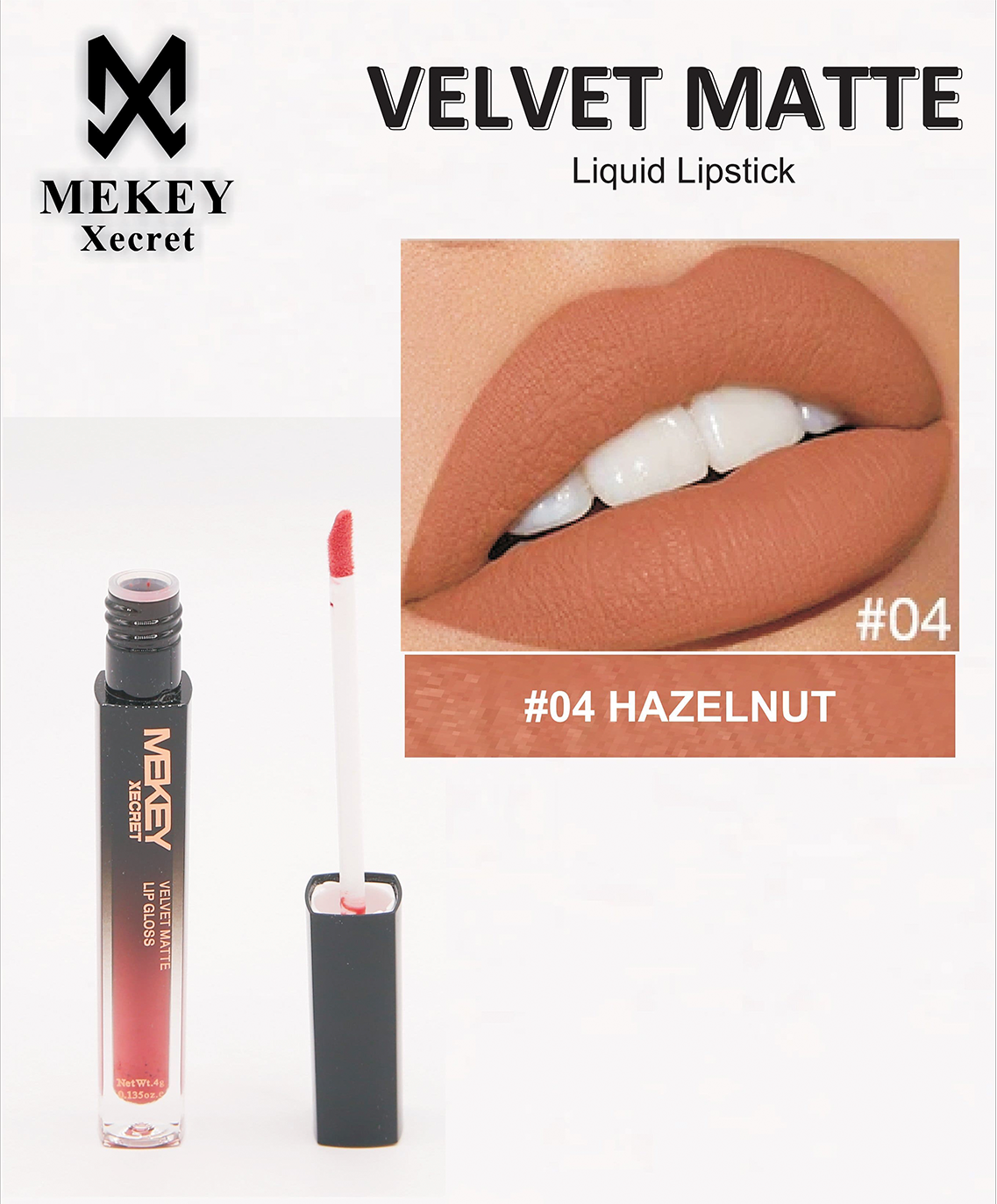 Hazel nut Lipstick Mekeyxecret