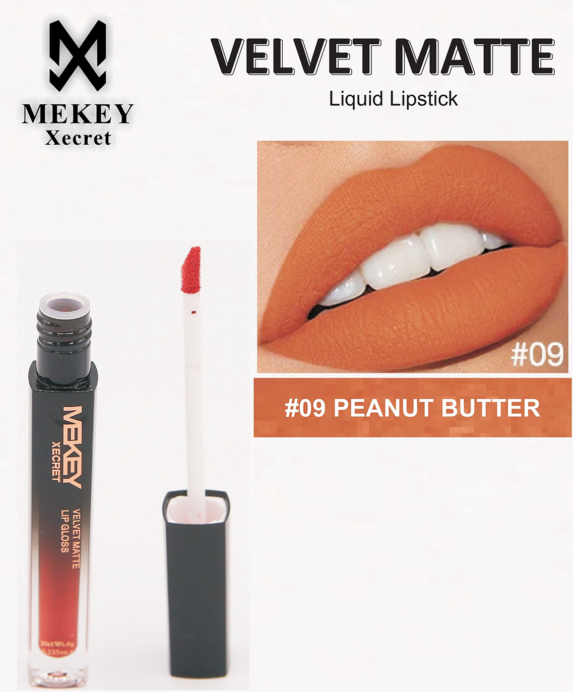 Penut Butter velvet Lipgloss Mekeyxecret