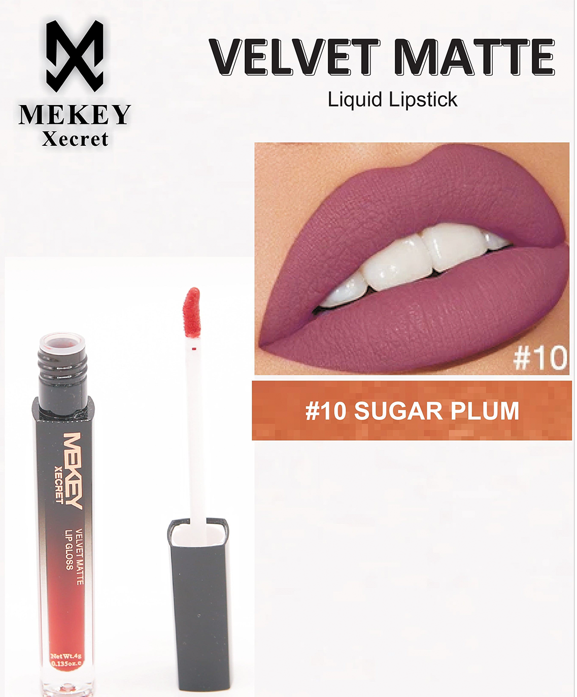 Sugar Plum shade lipgloss Mekeyxecret