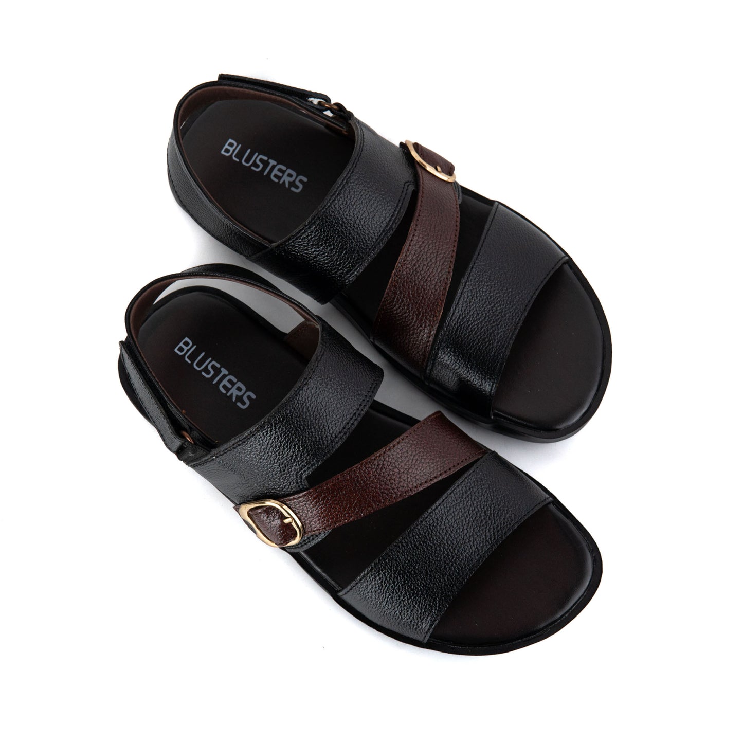 Cross Styled Men Leather Sandals