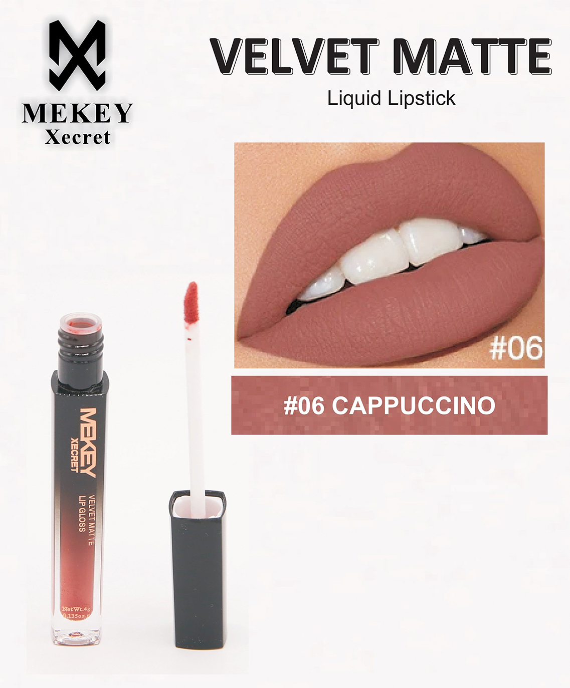 Velvet cappuccino Lipgloss Mekeyxecret
