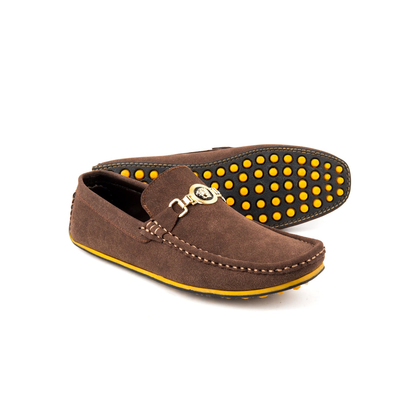 Premium PU Leather Spiral Styled Buckle Moccasins