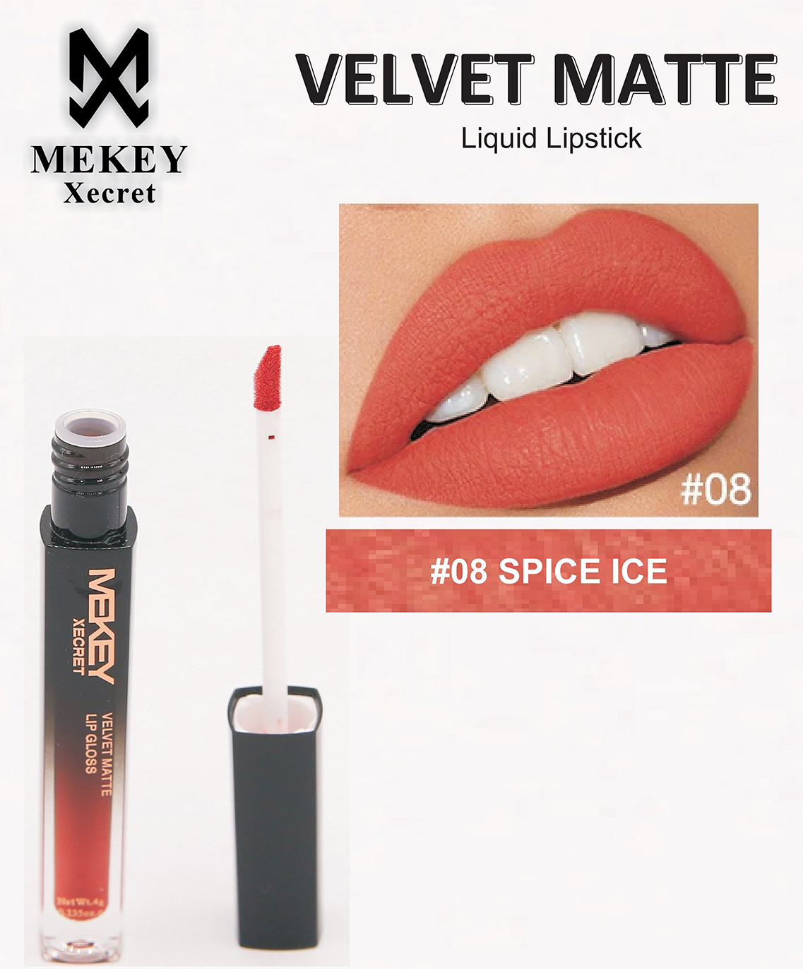 matte Spice Ice Lipstick Mekeyxecret